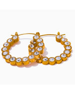 Load image into Gallery viewer, Brinco Argola Hollow Zircônia
