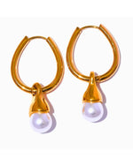 Load image into Gallery viewer, Brincos Éclat Duo Pearl

