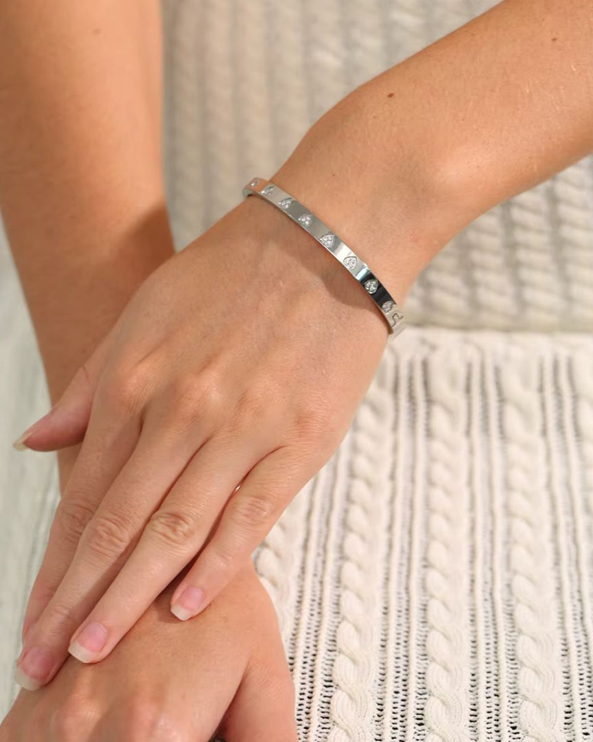 Pulseira Coração Brilhante