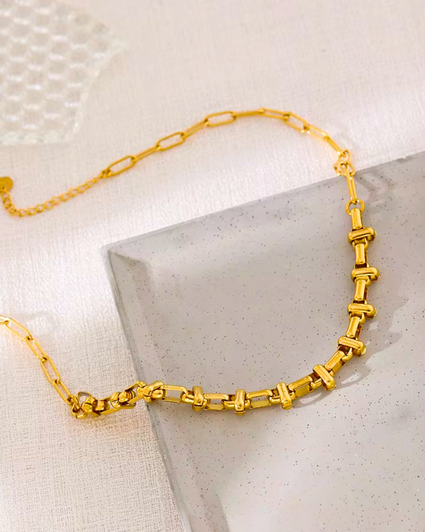 Colar Choker Aurora Dourada