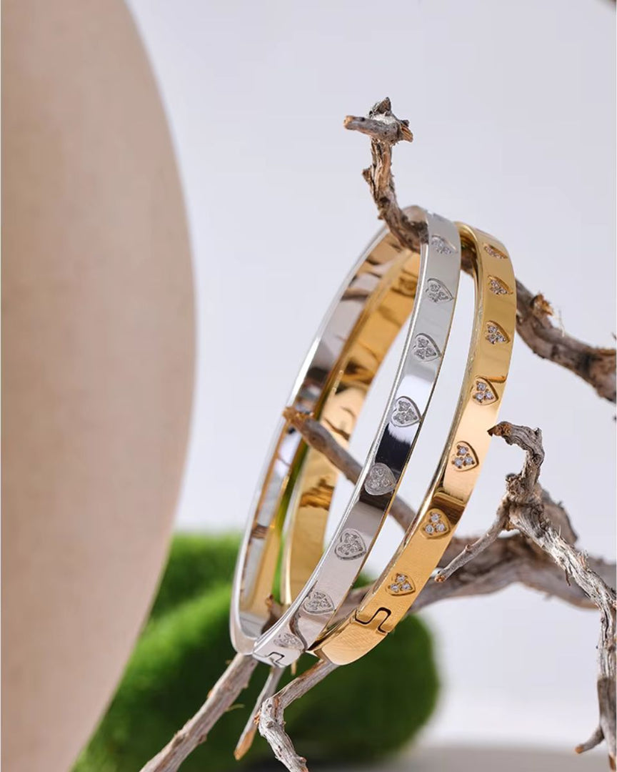 Pulseira Coração Brilhante
